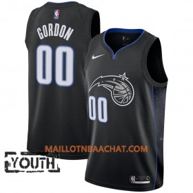 Maillot NBA Orlando Magic Aaron Gordon 00 2018-19 Nike City Edition Noir Swingman - Enfant